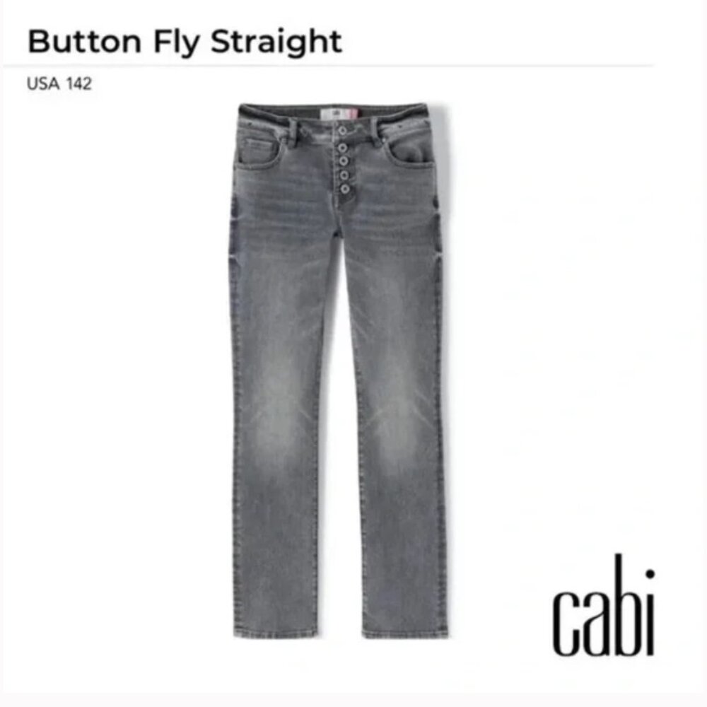 Cabi Jeans Steel Gray Womens size 8